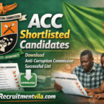 ACC Shortlisted Candidates