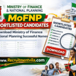 MoFNP Shortlisted Candidate