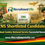 ZNS Shortlisted Candidates