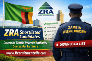 ZRA Shortlisted Candidates