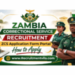 Zambia Correctional Service Recruitment