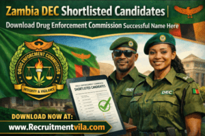 Zambia DEC Shortlisted Candidates