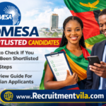 COMESA Shortlisted Candidates
