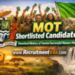 MOT Shortlisted Candidates