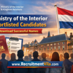 Ministry of the Interior Shortlisted Candidates