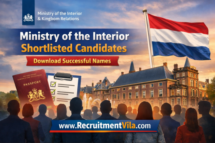 Ministry of the Interior Shortlisted Candidates