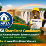 NAPSA Shortlisted Candidates