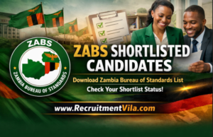 ZABS Shortlisted Candidates