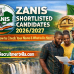 ZANIS Shortlisted Candidates