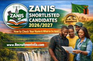 ZANIS Shortlisted Candidates