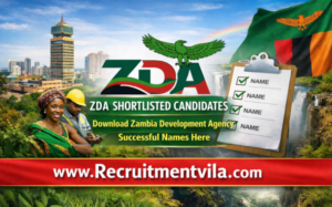 ZDA Shortlisted Candidates