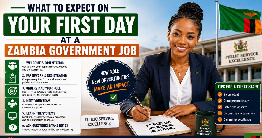 What to Expect on Your First Day at a Zambia Government Job